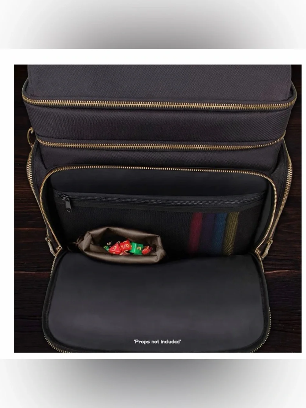 Enhanced DnD bag. Dungeons and Dragons carring case in black.